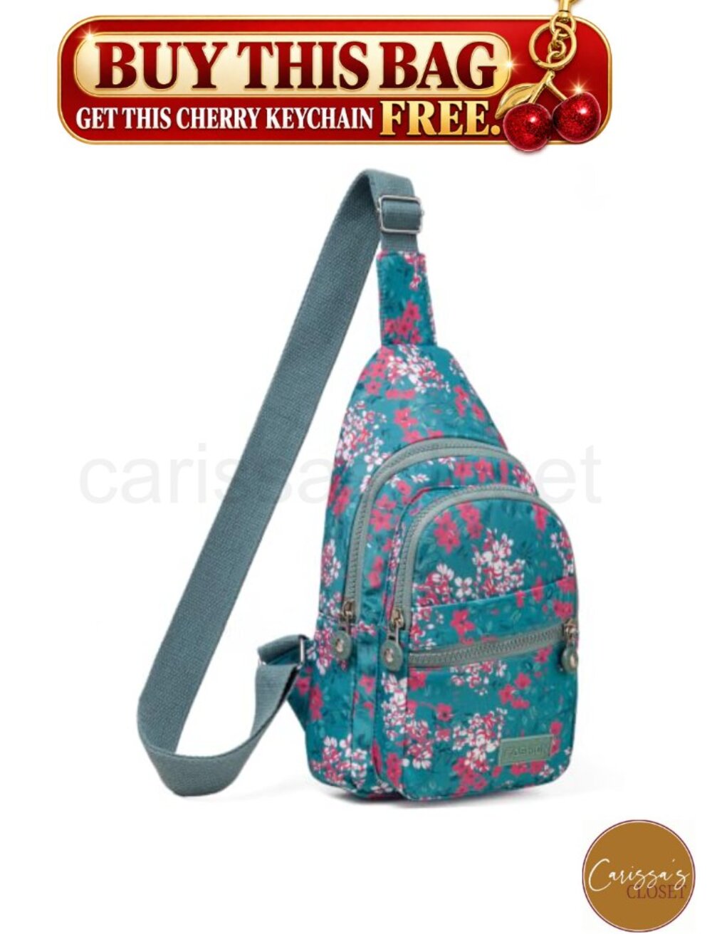 ✨ Sling Bag Crossbody Backpack Chest Bag Daypack Polyester Adjustable Strap